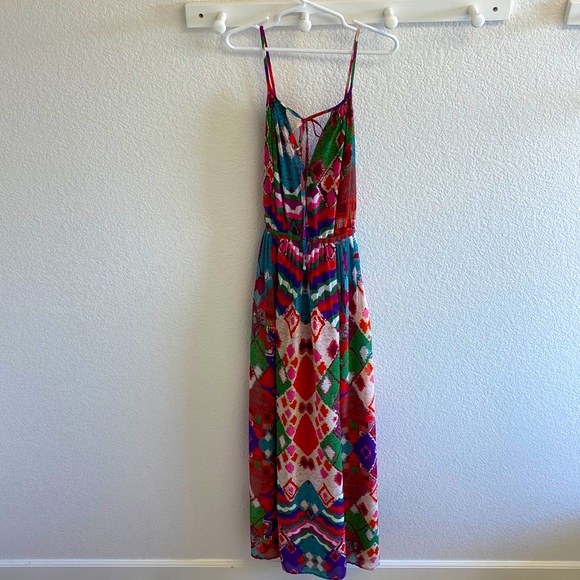 NWT Anthropologie Maeve Tarana Dress Ikat Maxi Size 0 - Picture 2 of 9